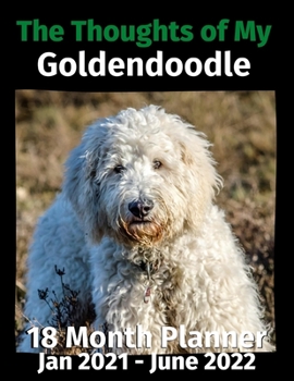 Paperback The Thoughts of My Goldendoodle: 18 Month Planner Jan 2021-June 2022 Book