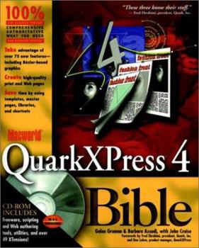 Paperback MacWorld QuarkXPress 4 Bible [With Includes Freeware, Scripting, Web Authoring Tools] Book