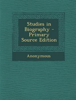 Paperback Studies in Biography Book
