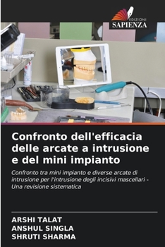 Paperback Confronto dell'efficacia delle arcate a intrusione e del mini impianto [Italian] Book