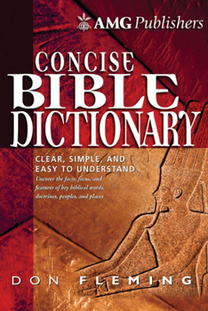 Hardcover Amg Concise Bible Dictionary Book