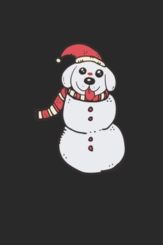 Paperback Christmas Dog Snowman Notebook: Notebook / 6x9 Zoll / 120 dotted Pages Book