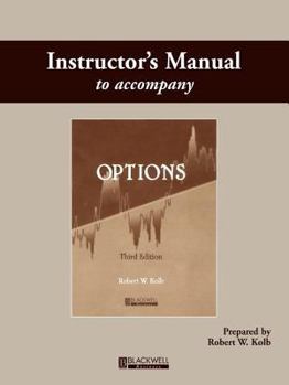 Hardcover Options 3e Instructor's Manual Book