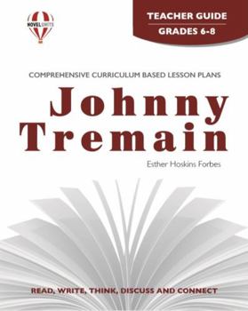 Paperback Johnny Tremain - Teacher Guide by Novel Units Book