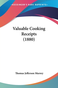 Paperback Valuable Cooking Receipts (1880) Book