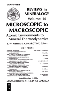 Paperback Microscopic to Macroscopic: Atomic Environments to Mineral Thermodynamics Book
