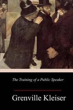 Paperback The Training of a Public Speaker Book