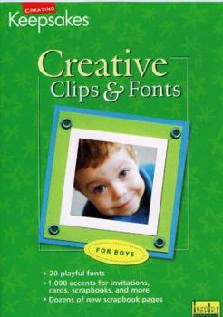 DVD Cd Clips & Fonts Boys Book