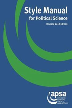 Paperback Style Manual for Political Science Book