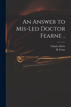 Paperback An Answer to Mis-led Doctor Fearne .. Book