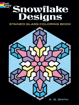 Paperback Snowflake Designs Stained Glass Coloring Book