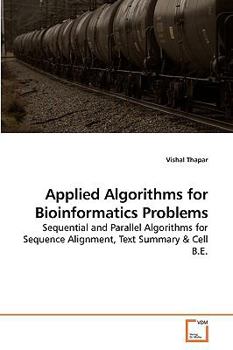 Paperback Applied Algorithms for Bioinformatics Problems Book
