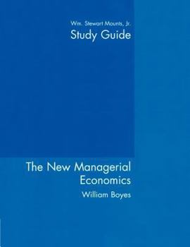 Paperback Study Guide: Used with ...Boyes-The New Managerial Economics Book