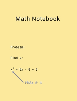 Paperback Funny Math Homework Notebook Book