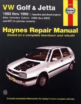 VW Golf & Jetta 1993 thru 1998 (Haynes Repair Manual)