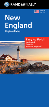 Map Rand McNally Easy to Fold: New England Laminated Map Book