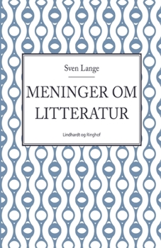 Paperback Meninger om litteratur [Danish] Book