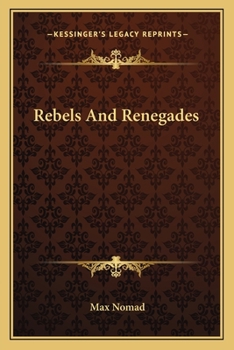 Paperback Rebels And Renegades Book