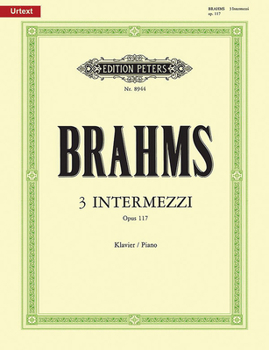 Paperback 3 Intermezzos Op. 117 for Piano Book