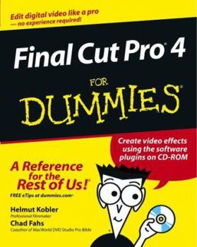 Paperback Final Cut Pro 4 for Dummies [With CDROM] Book