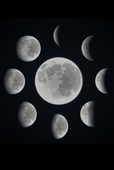 Moon Journal: CUTE GIFT FOR WOMEN, GIRLS, BOYS, MEN RULED PAGES NOTEBOOK TO WRITE AND DRAW IN