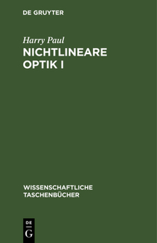 Hardcover Nichtlineare Optik I [German] Book