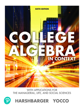 Paperback Corequisite Notebook for College Algebra in Context with Applications for the Managerial, Life, and Social Sciences Book