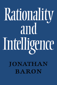 Paperback Rationality and Intelligence Book