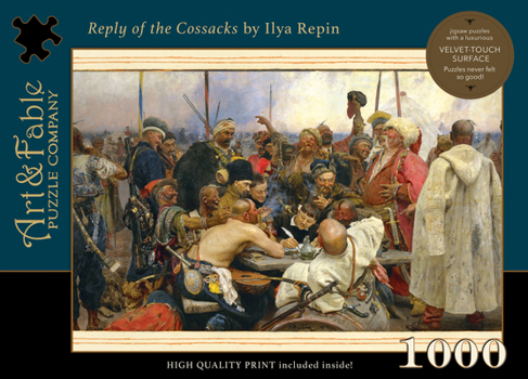 Misc. Supplies Reply of the Cossacks; 1000-PC Puzzle: 1000 Piece Jigsaw Puzzle [With Print] Book