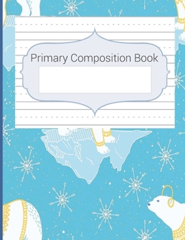 Paperback Primary Composition Book: Blank Handwriting & Sketch Notebook, Story Space & Dotted Mid-Line Notebook, Draw & Write Notebook, For Primary, Kinde Book