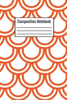 Paperback Composition Notebook: Mermaid Scales Notebook Lined School Book - 120 Pages - 6x9 - Children Kids Girls Teens Women Book
