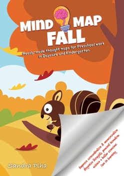 Paperback KitaFix-Mindmap Fall (Ready-made thought maps for Preschool work in Daycare and Kindergarten): Improve concentration & memorization Organize thoughts, Book
