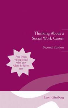 Paperback Thinking About a Social Work Career Book