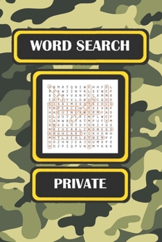 Paperback Word Search: Private Book