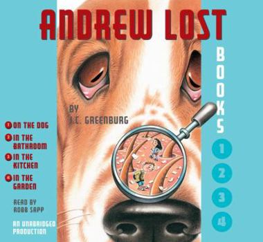 Audio CD Andrew Lost: Books 1-4: #1: Andrew Lost on the Dog; #2: Andrew Lost in the Bathroom; #3: Andrew Lost in the Kitchen; #4: Andrew Lost in the Garden Book