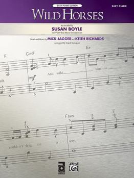 Paperback Wild Horses: Easy Piano, Sheet Book