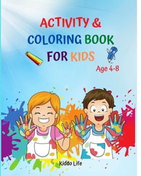 Paperback Activity and Coloring Book For Kids Book
