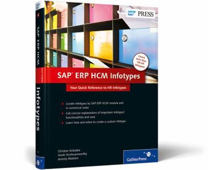 Hardcover SAP Erp Hcm Infotypes: Your Quick Reference to HR Infotypes Book