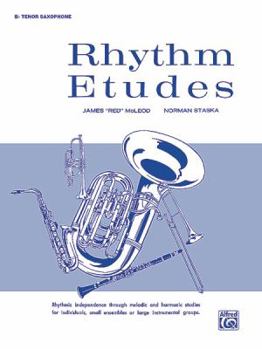 Paperback Rhythm Etudes: B-flat Tenor Saxophone Book