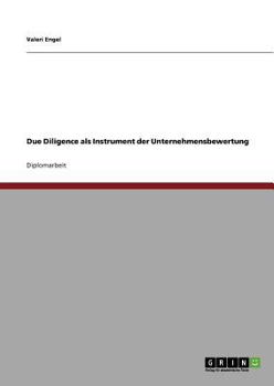 Paperback Due Diligence als Instrument der Unternehmensbewertung [German] Book