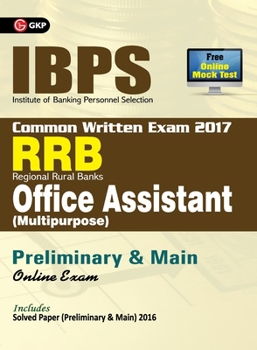Paperback IBPS RRB-CWE Office Assistant (Multipurpose) Preliminary & Main Guide 2017 Book