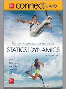 Printed Access Code Connect 1 Semester Access Card for Vector Mechanics for Engineers: Statics and Dynamics Book