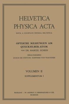 Paperback Optische Messungen Am Quecksilber-Atom [German] Book