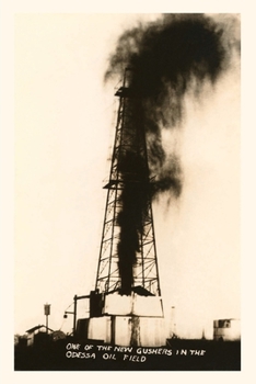 Paperback Vintage Journal Oil Well Gusher, Odessa, Texas Book