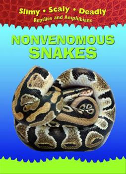 Library Binding Nonvenomous Snakes Book