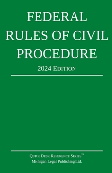 Paperback Federal Rules of Civil Procedure; 2024 Edition: With Statutory Supplement Book