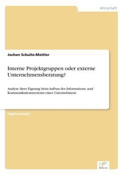 Paperback Interne Projektgruppen oder externe Unternehmensberatung?: Analyse ihrer Eignung beim Aufbau des Informations- und Kommunikationssystems eines Unterne [German] Book