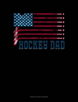 Paperback Hockey Dad American Flag: Genkouyoushi Notebook Book