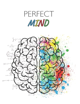 Perfect Mind: 8.5x11 | A4 | 120 Graph Pages 4x4, Perfect Bound, Graph Paper Composition Notebook | daily graph | grid notebook to draw, write, ... notes, make lists, College Mate Cover (math)