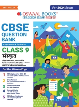 Paperback Oswaal CBSE Class 9 Sanskrit Question Bank (2024 Exam) Book